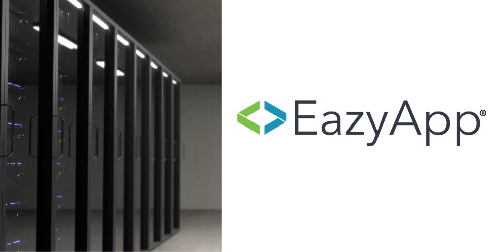 eazyApp logo and data center