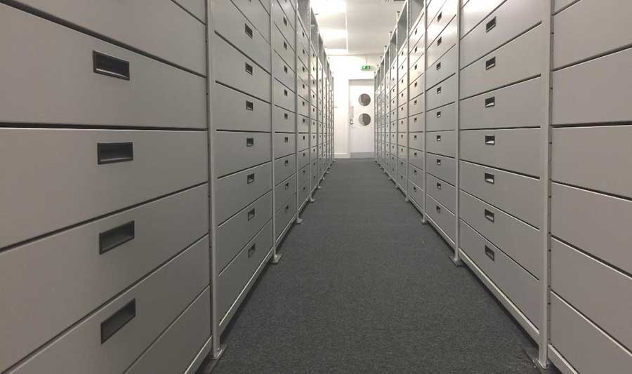 drawer storage in the UK, climate controlled media storage