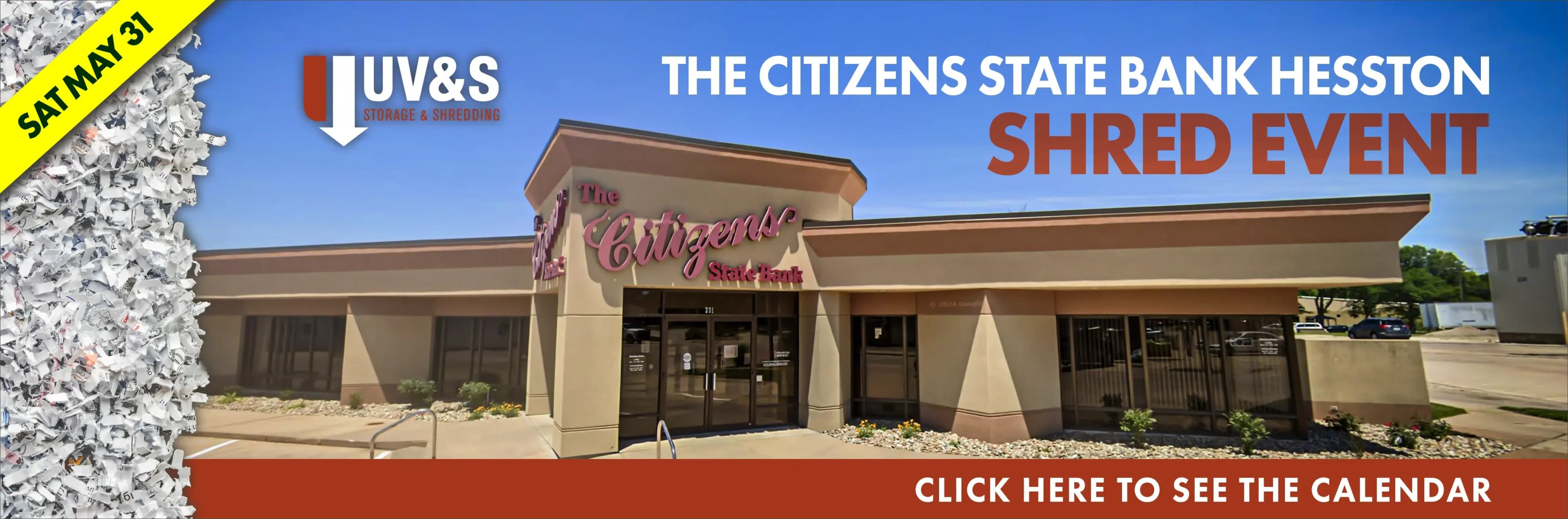 Citizens State Bank - Shred Event - May 31 at 9am