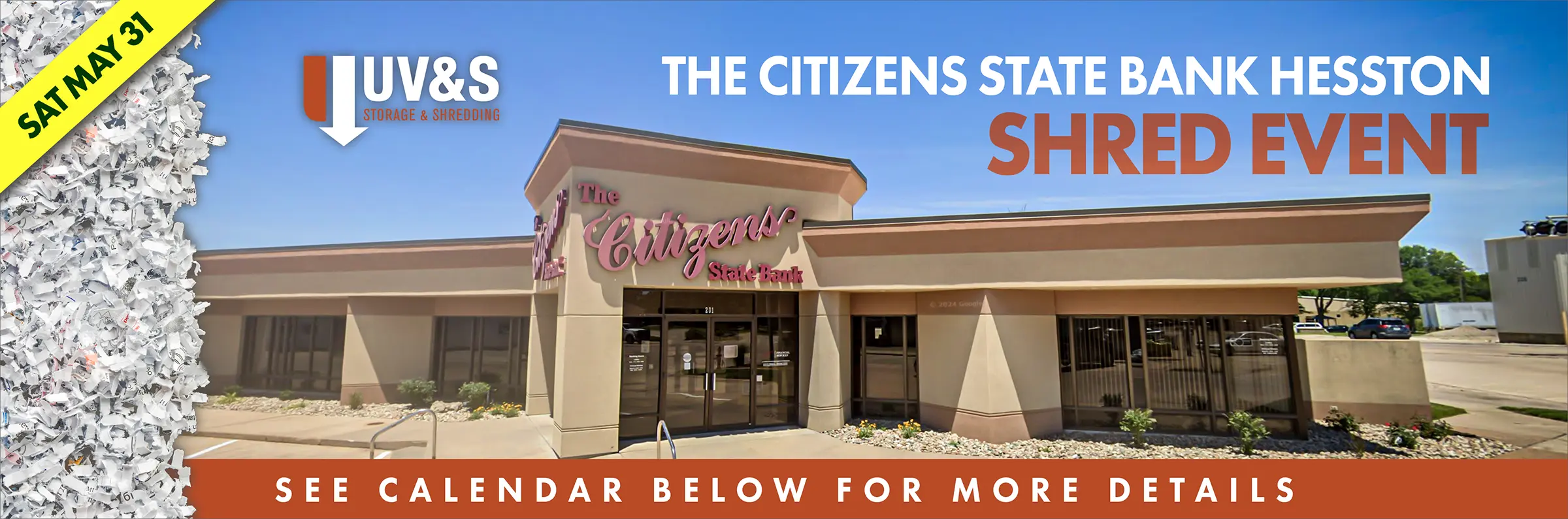 UV&S Shred Event - Hesston, May 31, 2025